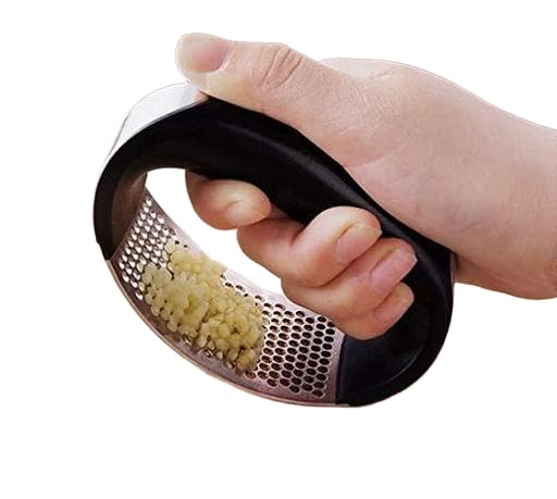 2 in 1 Garlic Crusher | Multipurpose Home Kitchen Essentials Utility Products for Daily Use and Organization GRE-P056